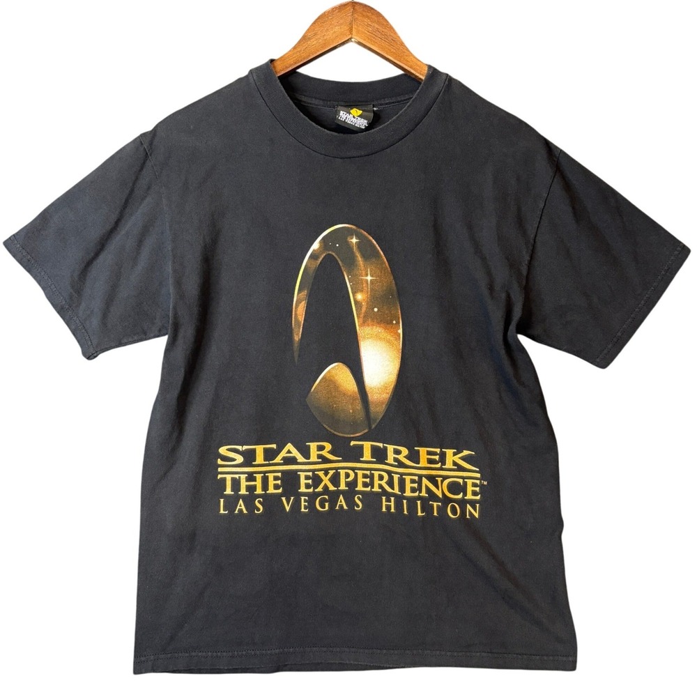 Vintage 1998 Star Trek The Experience Las Vegas Hilton Graphic T-Shirt Sz M Y2K